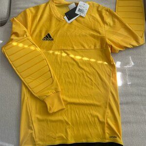 NWT Rare adidas Entry 15 Goalkeeper Jersey Gold Men's Small
